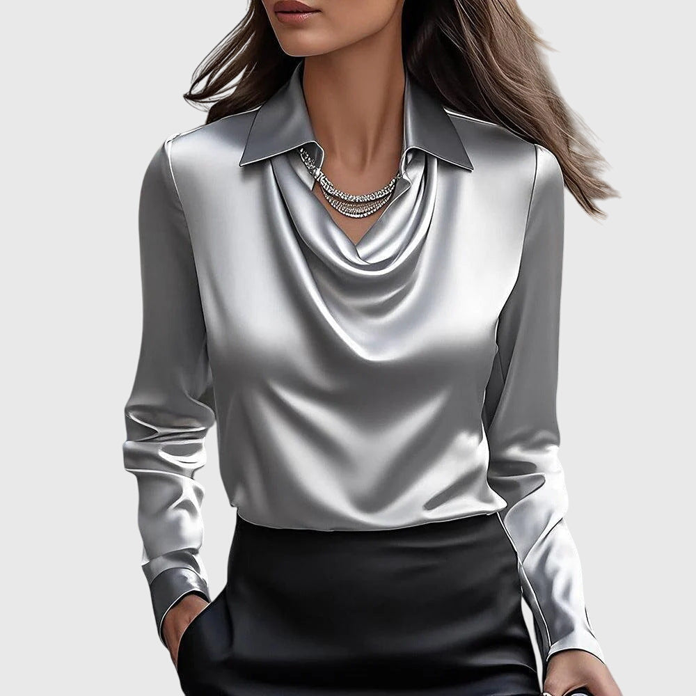 Nora™ – Elegante Satinbluse