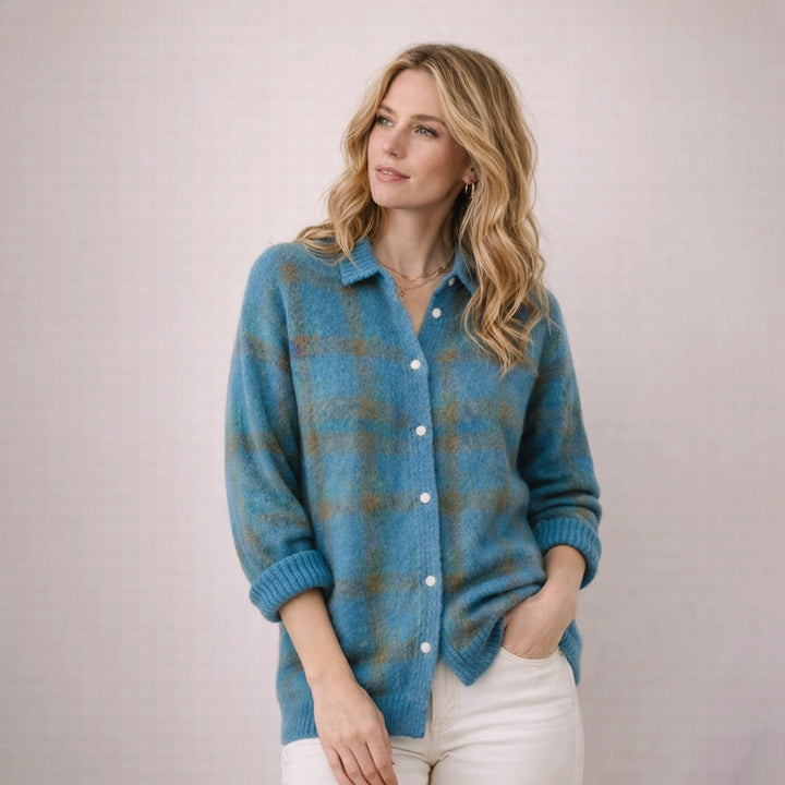 Premium Karo-Pullover Frieda
