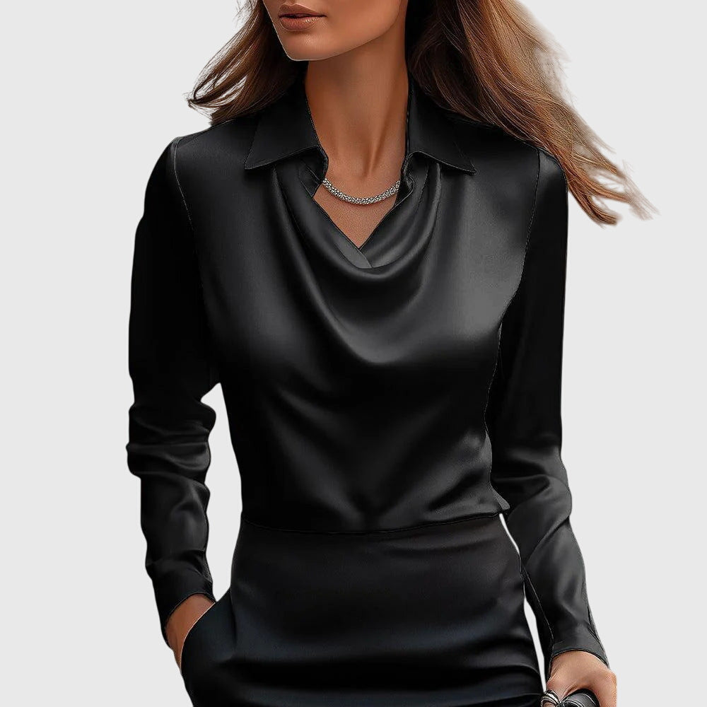 Nora™ – Elegante Satinbluse