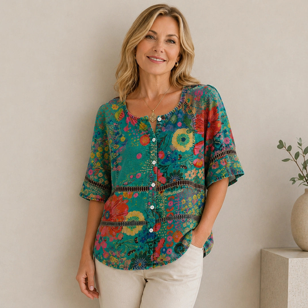 Leni Vintage-Bluse