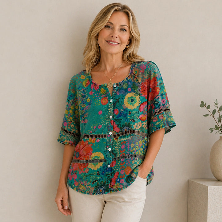 Leni Vintage-Bluse