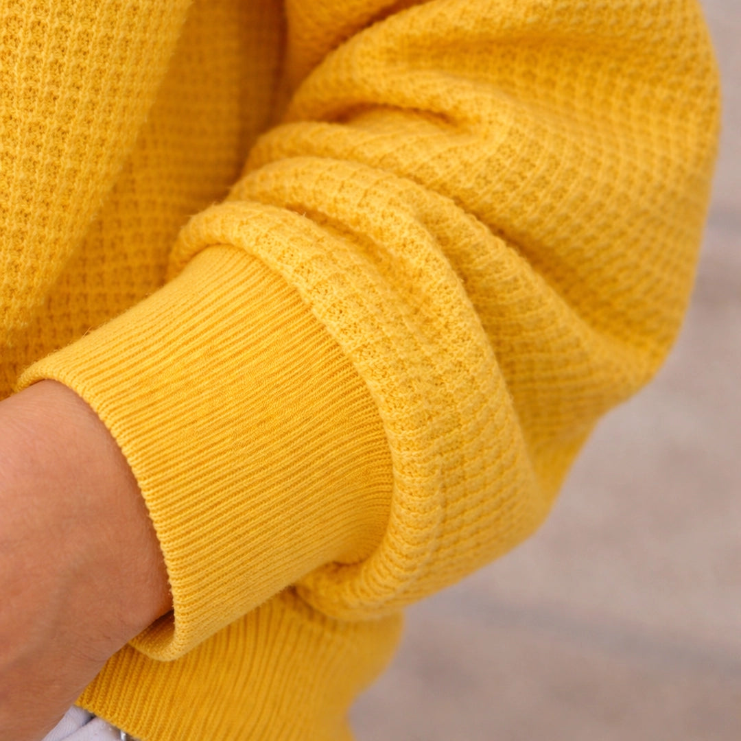 Premium Waffelstrick-Pullover Mila