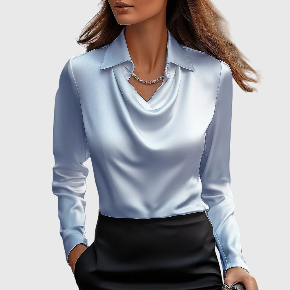 Nora™ – Elegante Satinbluse