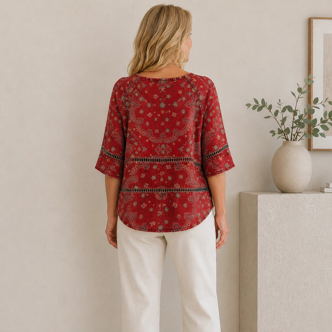 Leni Vintage-Bluse