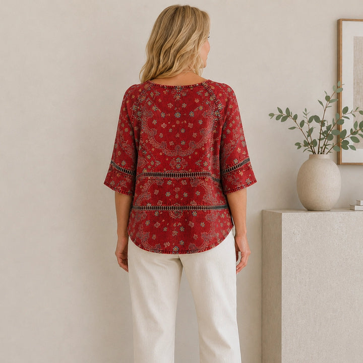 Leni Vintage-Bluse