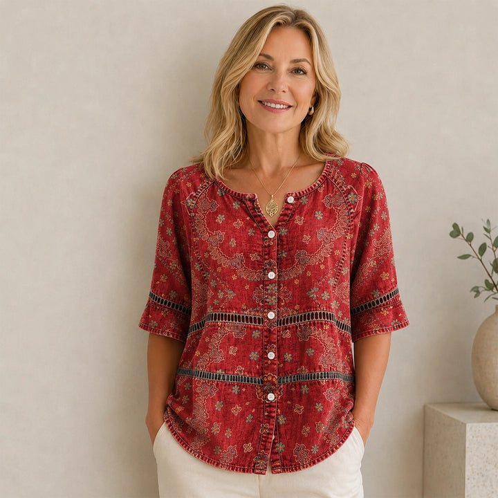 Leni Vintage-Bluse