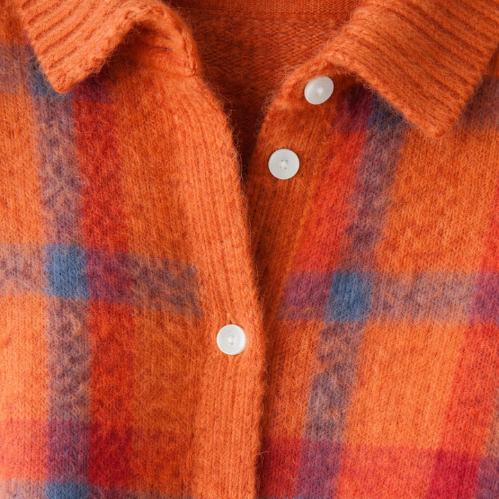 Karierter Damenpullover Frieda