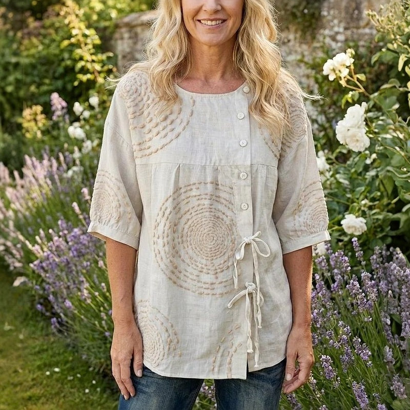 Vintage Lässige Bluse