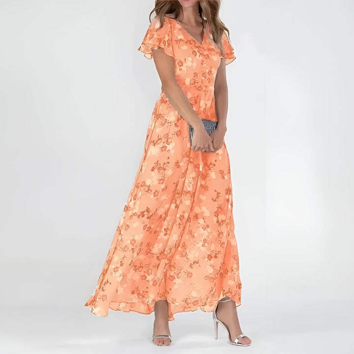 Elegantes Sommerkleid mit fließender Silhouette