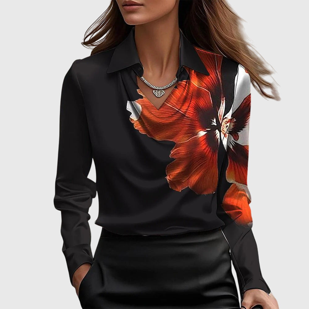 Nora™ – Elegante Satinbluse
